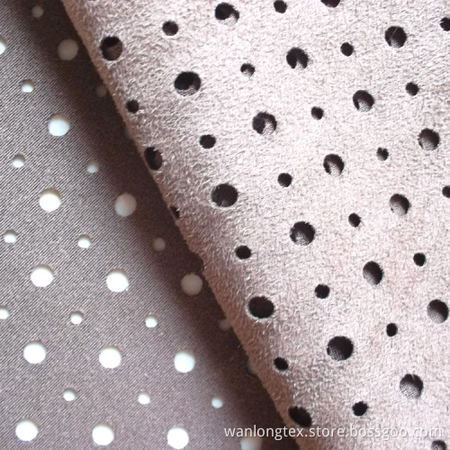 Punched Suede Fabric for Summer Shoes